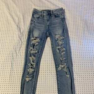 00 american eagle high rise jeggings